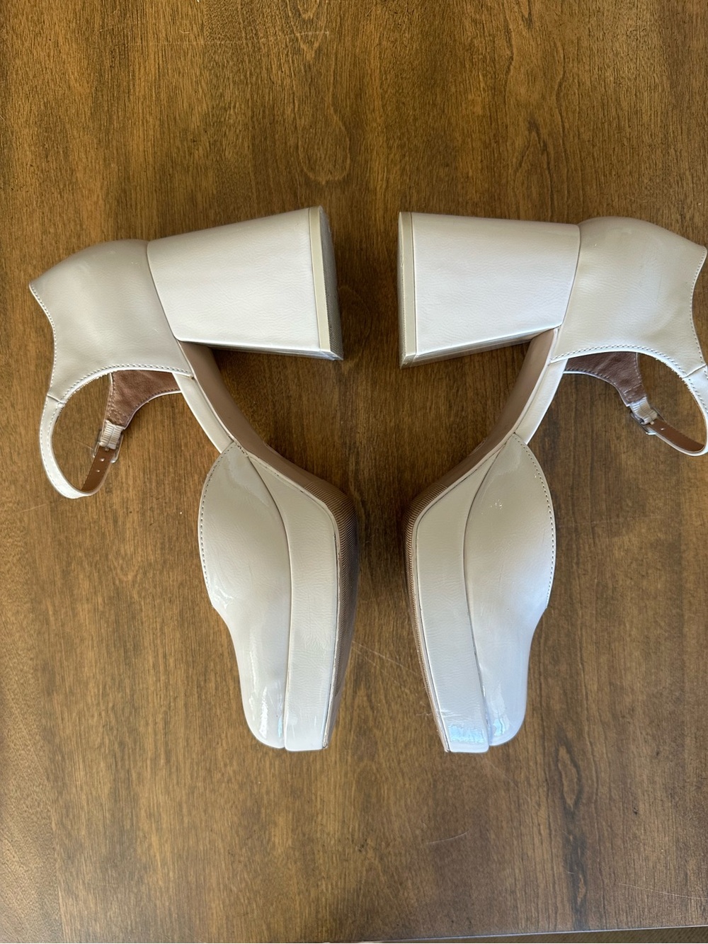 Wild Fable Cream Patent Mary Jane Platform Heel Women’s Size 9 - Picture 2 of 5